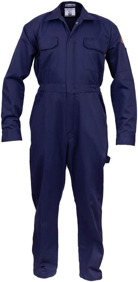 Just In Trend Classic Safety Work Coverall - Long Sleeve - 100% Cotton - 7 oz