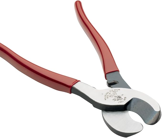 Klein Tools 63050 Cable Cutter, Made in USA, Heavy Duty Cutter for Aluminum, Copper, and Communications Cable