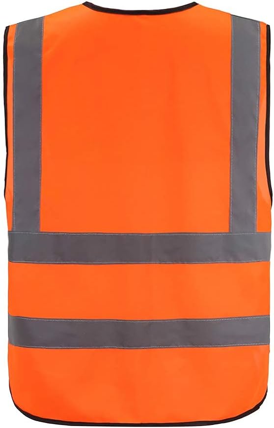 A-SAFETY Orange 4XL 5XL High Visibility Safety Vest Reflective BIG AND TALL