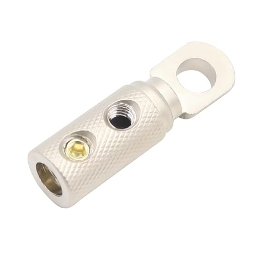 8 Gauge Wire Terminal Connectors 5/16 Ring Wiring Connector Car Audio Amplifier Power Ground 8 GA Cable Terminals 2PCS with Dual Wall Heat Shrink Tubing