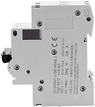 2P 250V Low Voltage DC Miniature Circuit Breaker for PV System, Grid System, DIN Rail Mount, Breaker DC Circuit Amp Solar Double Pole(63A)