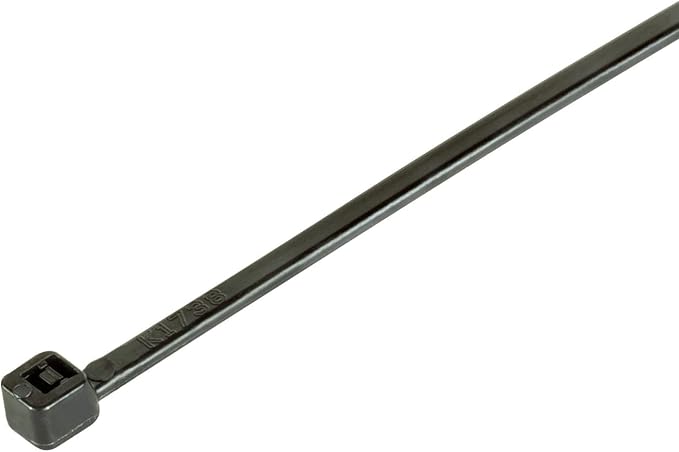GTSE Black Zip Ties 4+6+8+12+14 Inch, 500 Pack, 18lb & 40lb Strength, UV Resistant Small Nylon Cable Ties, Self-Locking Tie Wraps