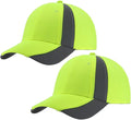 The Vintage Year Reflective High Visibility Piping Neon Polyester Twill Low Profile Structured Baseball Cap