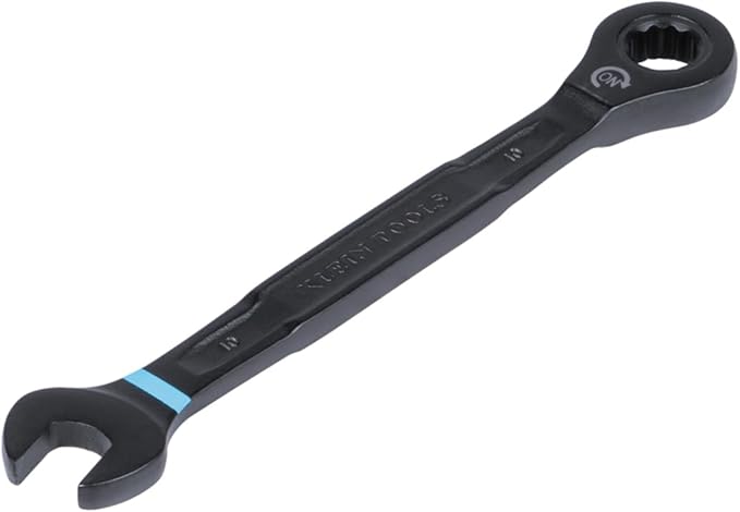 Klein Tools 69408MG Ratcheting Combination Wrench Set, Metric, 8-Piece, 8 to 19 mm, Steel Alloy, Foam Pouch, 90-Tooth