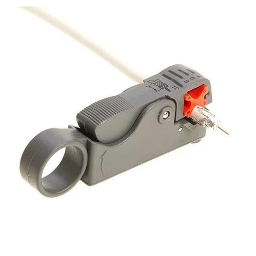 Cables Direct Online - Rotary Coax Coaxial Cable Stripper Cutter Tool For RG58 RG6 RG59 Quad, Dual Wire