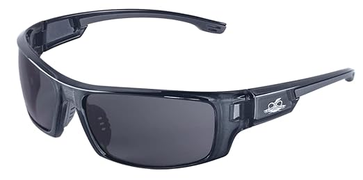Bullhead Safety Eyewear Dorado Glasses – Enhanced Anti-Fog, Lightweight, Impact/Scratch Resistant, UV Blocking Sunglasses for Hunting/Shooting, Outdoor Sports, Construction, Smoke/Crystal Black