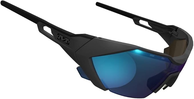 Mechanix Wear: Vision Type-E Safety Glasses with Advanced Anti Fog, Scratch Resistant, Grey Half Framed Protective Eyewear, Lightweight, Adjustable Arms and Nose, For Outdoor Use (Blue Mirror Lens)
