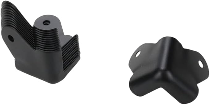 1.57" Black Speaker Corners Protector Metal Cabinets Corner Protector Accessories for Amplifier Stage Road Case Cabinet Corners Protector with Mounting Screws 12 PCS