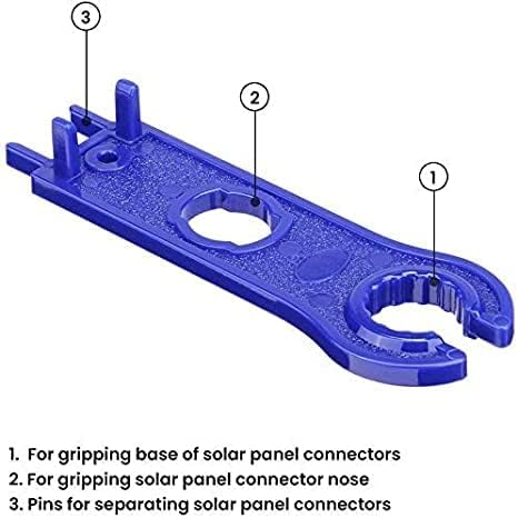 5 Pair Solar Spanner Wrench for MC4 Connectors, Solar Panel Connector Tool Assembly