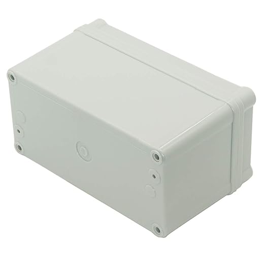 Zulkit Junction Box ABS Plastic Dustproof Waterproof IP67 Junction Boxes Universal Electrical Project Enclosure DIY Electronic Project Box Grey 6.30 x 3.15 x 3.74 inch (160 x 80 x 95 mm)