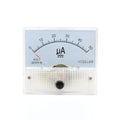 85C1 DC Pointer Ammeter Analog Meter 50UA Rectangle Panel Mounted Current Meter Ammeter Tester 0-50 UA DC 85C1 65 * 56MM
