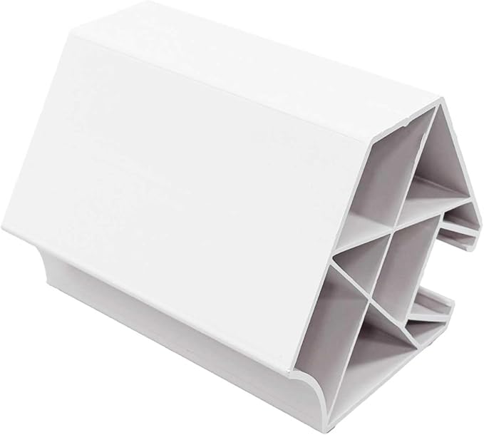 4-Pack M-Hex 6" Rooftop Pipe Supports with Strut - for Electrical Conduit & Other Piping on Roofs - Three Sides - Strut, Pipe Saddle, Flat (4) - Roof Blocks for Conduit