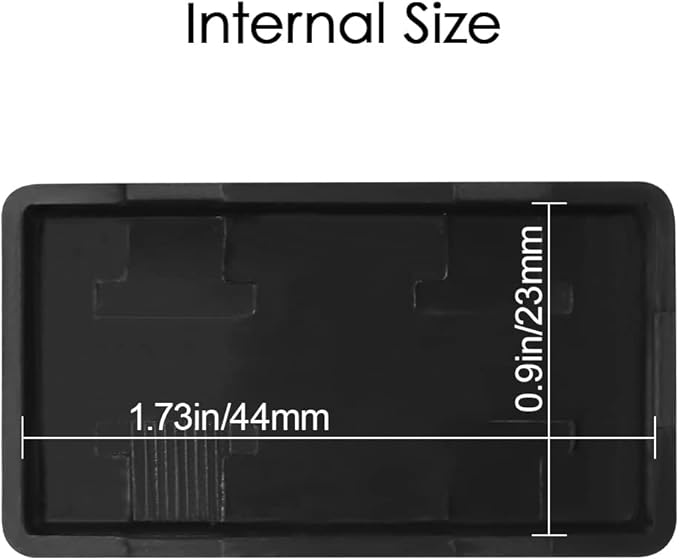LeMotech 5Pcs ABS Plastic Electrical Project Case Power Junction Box, Project Box Black 2.0 x1.1x 0.6 inch (50 x 28 x 15 mm)