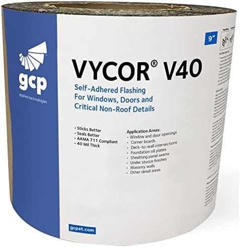 Grace Vycor V40 Self Adhered Flashing - 9 Inch - Single Roll