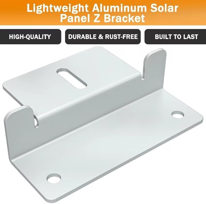 16 Units Solar Panel Mounting Z Brackets Lightweight Aluminum Corrosion,Solar Panel Mounting z Bracket, Supporting for RV, Roof, Boat,Wall and Other Off Gird Roof