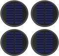4 Packs 8 Color Solar Lights Replacement Top(Top Size 3.74 inch,Bottom Size 2.83 inch),Garden Gift Garden Decor,Replacement Solar Light Parts,Solar Lanterns Outdoor Hanging Waterproof Decoration