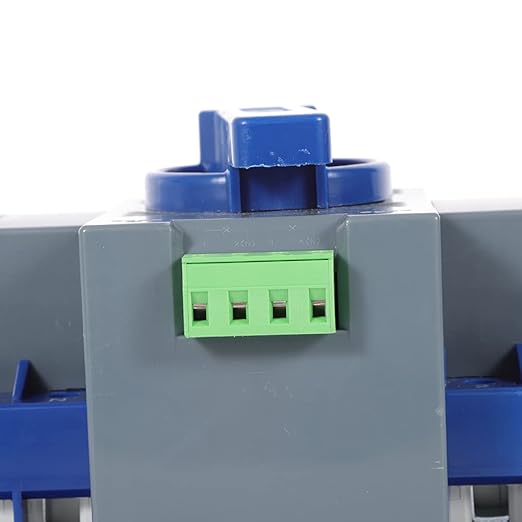 4P 63A Dual Power Automatic Transfer Switch AC 110V ATS Manual Switch Changeover Generator Transfer Swit-ch Tool 50HZ/60HZ (4P/63A Blue)