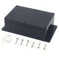 Junction Box, Zulkit Project Box Waterproof Dustproof IP65 ABS Universal Electrical Boxes Enclosure with Fixed Ear Black 9.06 x 5.91 x 3.35 inch (230 x 150 x 85 mm)(Pack of 1)