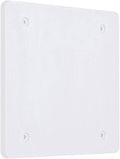 2-Gang Weatherproof Cover, Plastic, Blank, White
