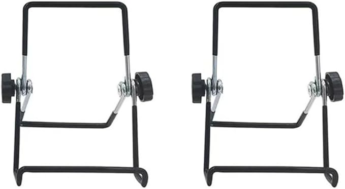 2Pcs Solar Panel Stand Mounting Bracket Adjustable Support Holder Metal Foldable Bracket For Home Outdoor (L)