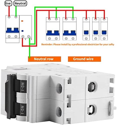 DC Miniature Circuit Breaker, 250V DC 2P Low Voltage Air Circuit Breaker Solar Energy Switch (32A)
