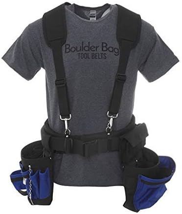 BOULDER BAG Comfort Padded Suspenders. (Tool Belt NOT included) High Tech Padded Suspenders w/Extreme Support and Comfort for your Tool Belt. Made by Boulder Bag. Suspenders Made in the USA