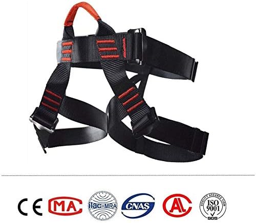 Climbing belts, Safe Seat Belts for Tree Climbing Outdoor Training Caving Rock Climbing Rappelling Equip - Half Body Guide belt for Women Man and Novice