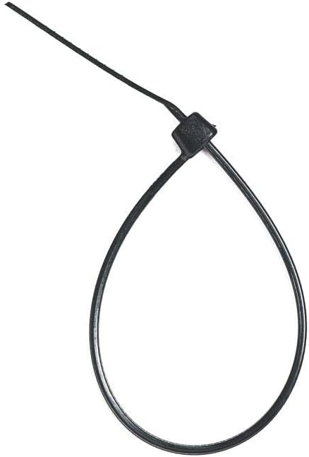 ZipTie.com 6-inch UV Resistant Black Multi-Purpose Cable Tie, 45-lb Tensile Strength, UL 21 Listed, 100-Pack