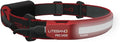 OPTIMAL VENTURES LITEBAND PRO Rechargeable LED Headlamp, 1400 Lumens, 210° Wide Beam, PureHD High CRI Light, Hard Hat Compatible, Professional No-Bounce Fit, IPX5 Weather Resistant, Red