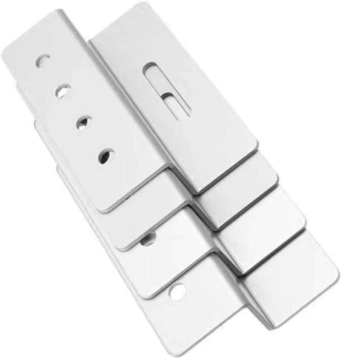 F-ber 4 Sets Z Mounting Aluminum Alloy Solar Panel Roof Mounting Bracket with Stainless Bolt for Carvan Roof Solar System Fitting