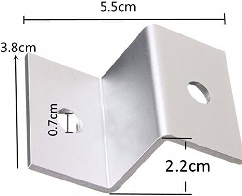 4pcs/set Z Style Solar Panel Mounting Brackets Sets For RV Boat Off Grid Aluminum