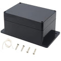 Junction Box, Zulkit Project Box Waterproof Dustproof IP65 ABS Universal Electrical Boxes Enclosure with Fixed Ear Black 6.30 x 4.33 x 3.54 inch (160 x 110 x 90 mm)(Pack of 1)