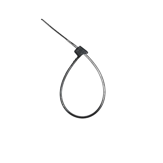 ZipTie.com 4-inch UV Resistant Black Fuel Hose Zip Tie, 18-lb Tensile Strength, 100-Pack