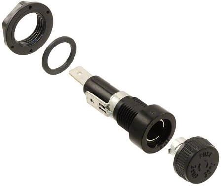 BUSSMANN BK/HKP-HH-R (HKP-HH) Cartridge Fuse Holder. For 6x30mm (1/4 in x 1-1/4 in) Fuses. Panel Mount