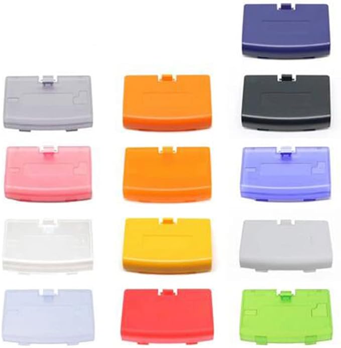 Battery Pack Back Door Cover Lid Case for Gameboy Advance GBA Console Accessories Replacement (Yellow)