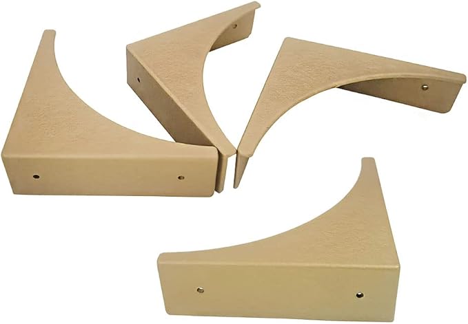 Corner Protector for Furniture Table, Metal Corner Guard, Retro Antique Decorative Furniture Edge Corners Guard Safety Covers Bumpers for Desk Speaker Jewelry Box Cabinet Corner Protectors (Gold)