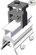 10 RH End Clamp MageBracket RH Mouting Kits for R-Panel Trapezoidal Metal Roof Solar Panel Module Mounting Racking Installation