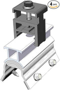 4 RH End Clamp MageBracket RH Mouting Kits for R-Panel Trapezoidal Metal Roof Solar Panel Module Mounting Racking Installation