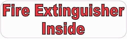 StickerTalk Fire Extinguisher Inside Magnet, 10 inches by 3 inches