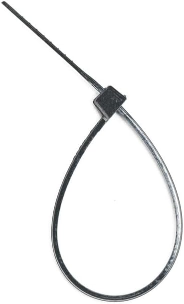 ZipTie.com 4-inch UV Resistant Black Multi-Purpose Cable Tie, 18-lb Tensile Strength, UL 21 Listed, 1,000-Pack