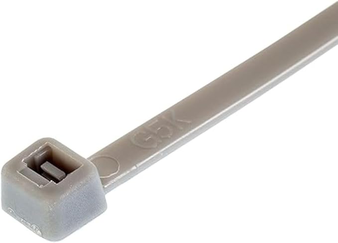 GTSE 4 Inch Silver/Gray Zip Ties, 10,000 Bulk Pack, 18lb Strength, UV Resistant Small Nylon Cable Ties, Self-Locking 4" Tie Wraps