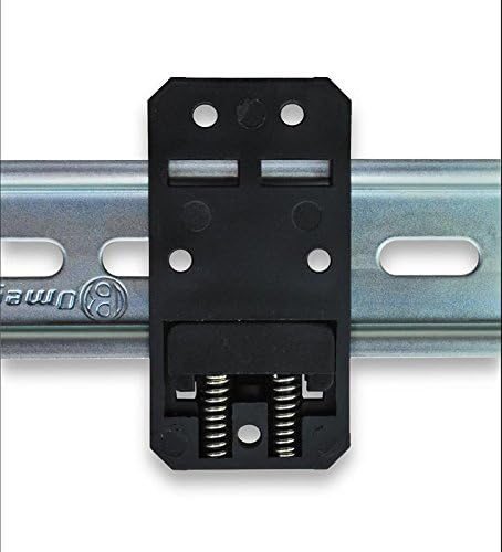 Winford Engineering DIN Rail Mounting Brackets, 35mm x 68mm, Black, RoHS Compliant, 10-Pack