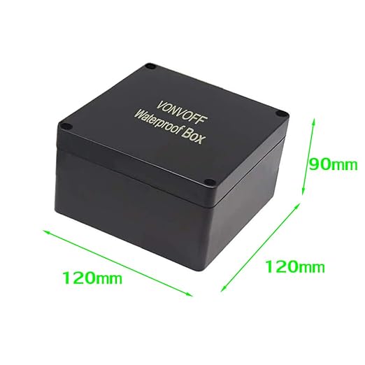 DIY Electrical Box,Universal Junction Box,Dustproof Waterproof IP67 ABS Plastic Box,with 4pcs x M16 Cable Gland,4.7x4.7x3.5 inch (120 * 120 * 90 mm)