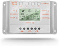 SolaMr 20A Solar Charge Controller MPPT 12V/24V Intelligent Solar Panel Charge Controllers with LED Screen Display USB Port 5V Output Solar Panel Battery Regulator