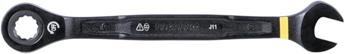 Klein Tools 69408MG Ratcheting Combination Wrench Set, Metric, 8-Piece, 8 to 19 mm, Steel Alloy, Foam Pouch, 90-Tooth