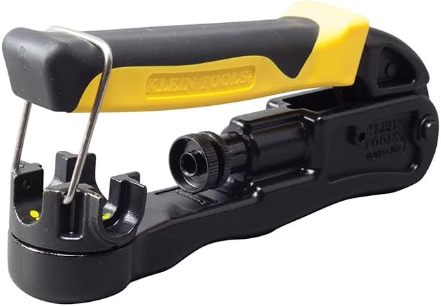 Klein Tools VDV211-063 Compression Crimper, Wire and Coaxial Crimper for Indoor and Outdoor Cabling