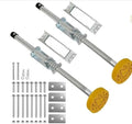 Ladder Stabilizer,Ladder Leveler Pair with Anti-Slip Rubber Feet, Adjustable Extension Ladders Leg Ground Leveler, with Anti-Slip Pattern Steel Pole, Ladders Accessories