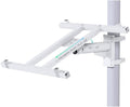 LINOVISION Pole Mount Bracket for Solar Panel 50W to 150W, Solid Galvanized Steel Structure and Adjustable Tilt Angle