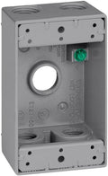 Sigma Engineered Solutions 14251-5 1/2-Inch 5 Hole 1-Gang Weatherproof Box, Gray