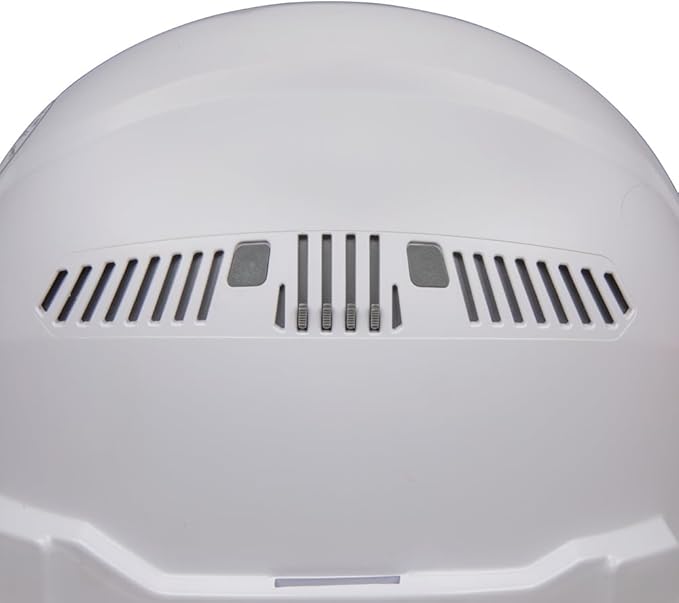 Klein Tools 60113RL Hard Hat, Rechargeable Headlamp, Vented, Cap Style, Padded Self-Wicking Odor-Resistant Sweatband, White